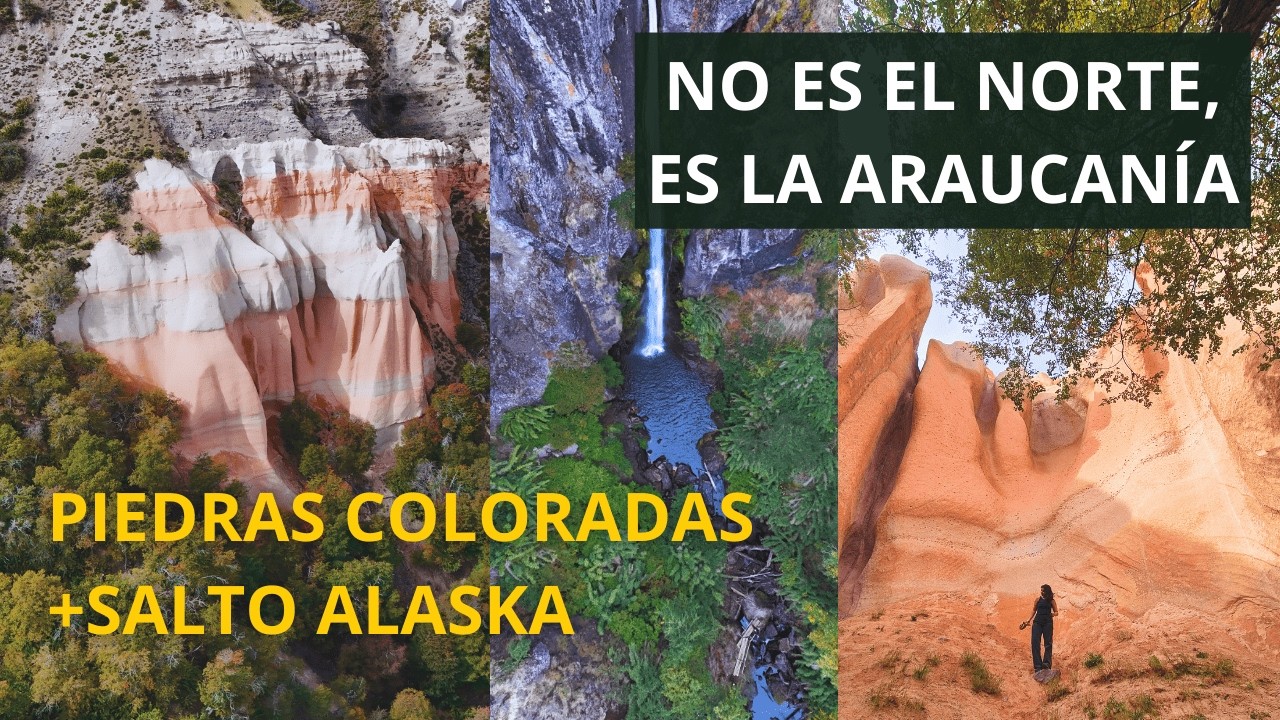 ! Piedras Coloradas en LONQUIMAY + Salto Alaska &iexcl;POCOS CONOCEN ESTE LUGAR!