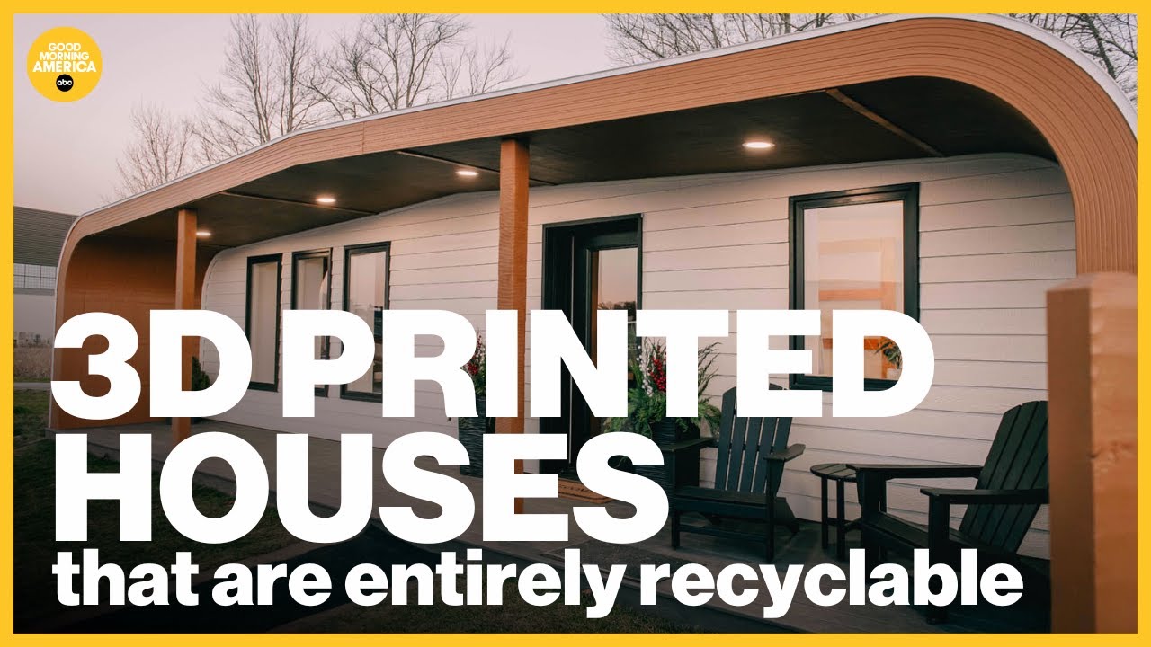 These 3D printed houses are entirely recyclable and take 1 week to build