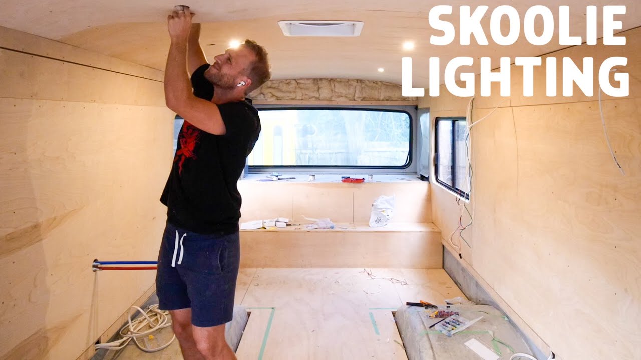 We Found the Perfect Puck Lights! Bus Conversion Lighting Install