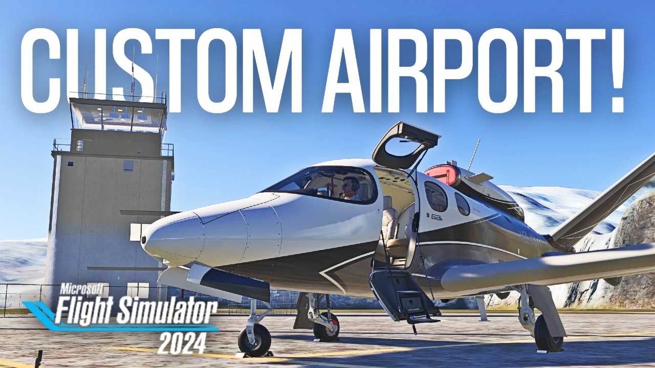 Я создал КАСТОМНЫЙ АЭРОПОРТ в Flight Simulator 2024! | #swiss001airport | Leorae Skyport [KLRE]