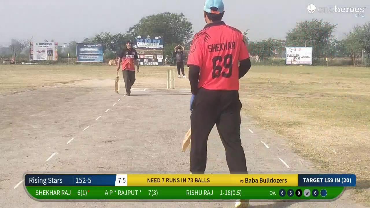 Baba Bulldozers vs Rising Stars live cricket match | Hk2 Sumner Smash Season 4 live - Hare krishna c