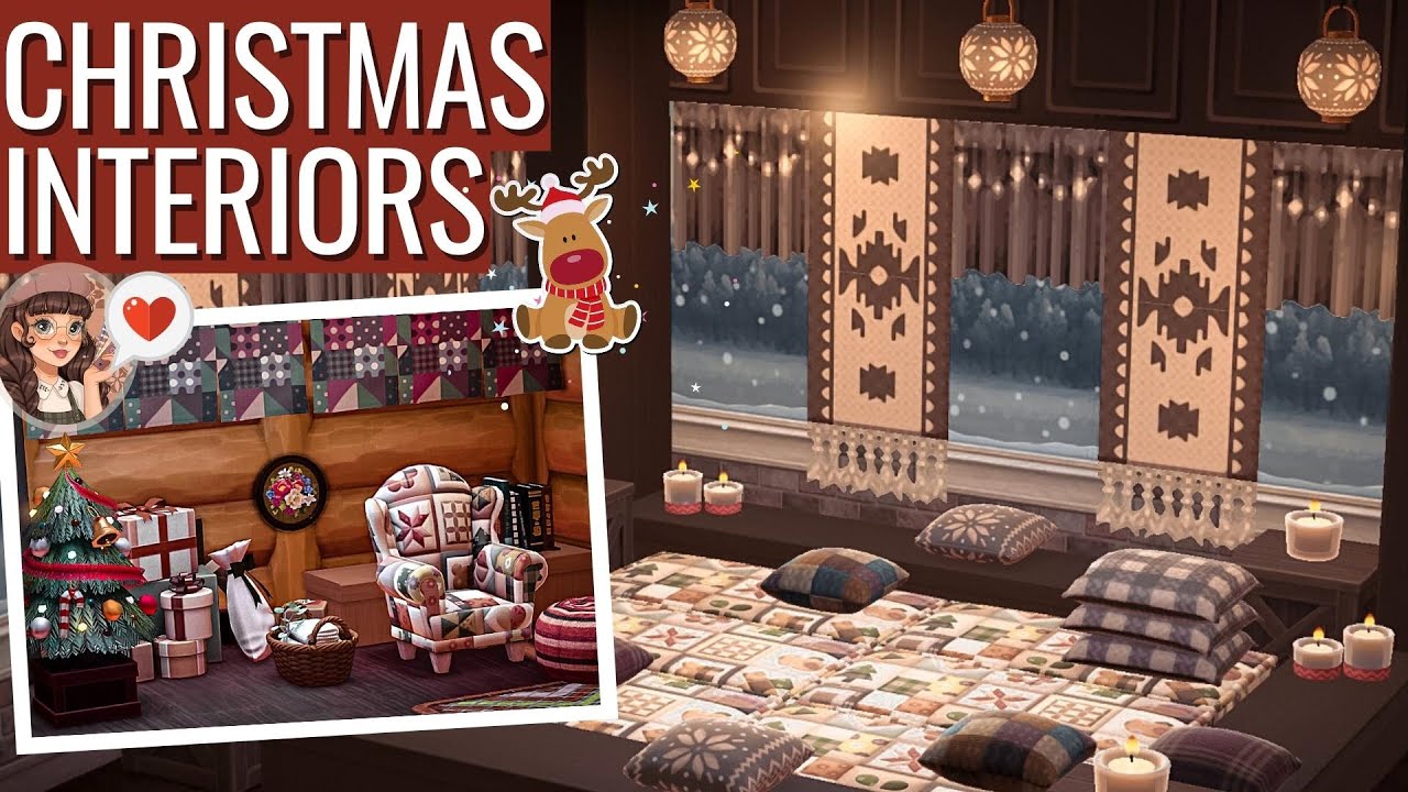 Christmas Interiors on ACNH - Conversation Pit Trick! | ACNH Speed Build | Animal Crossing HHP