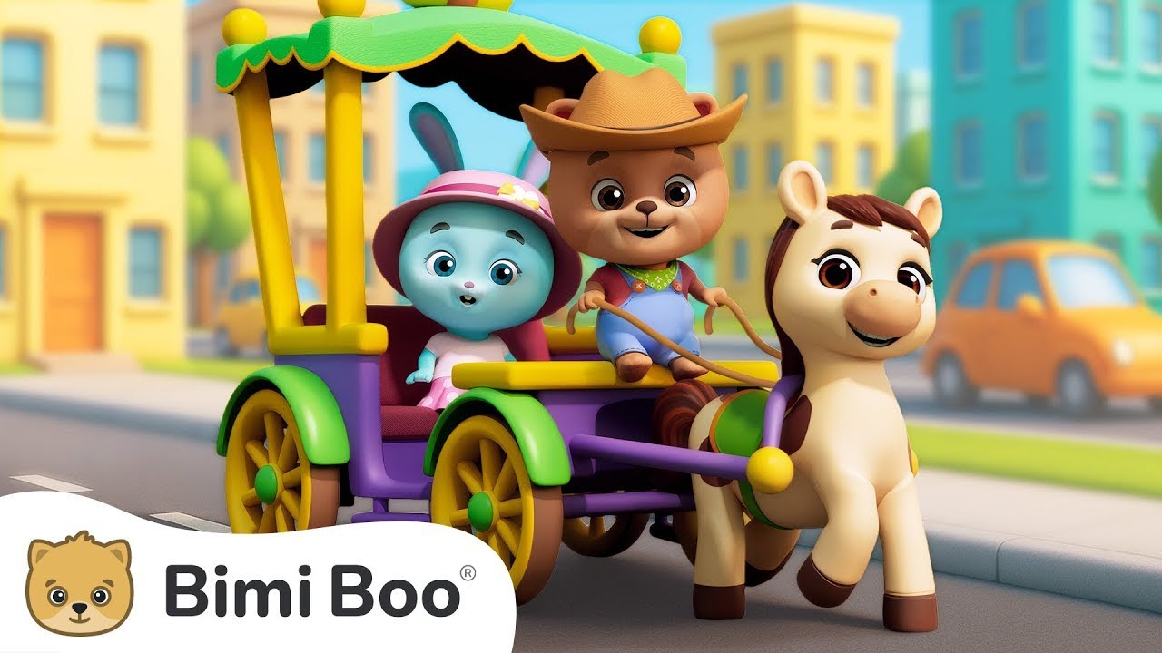 Horse Song for Kids | Horse Cart | Bimi Boo Kids Videos for Kids & Nursery Rhymes