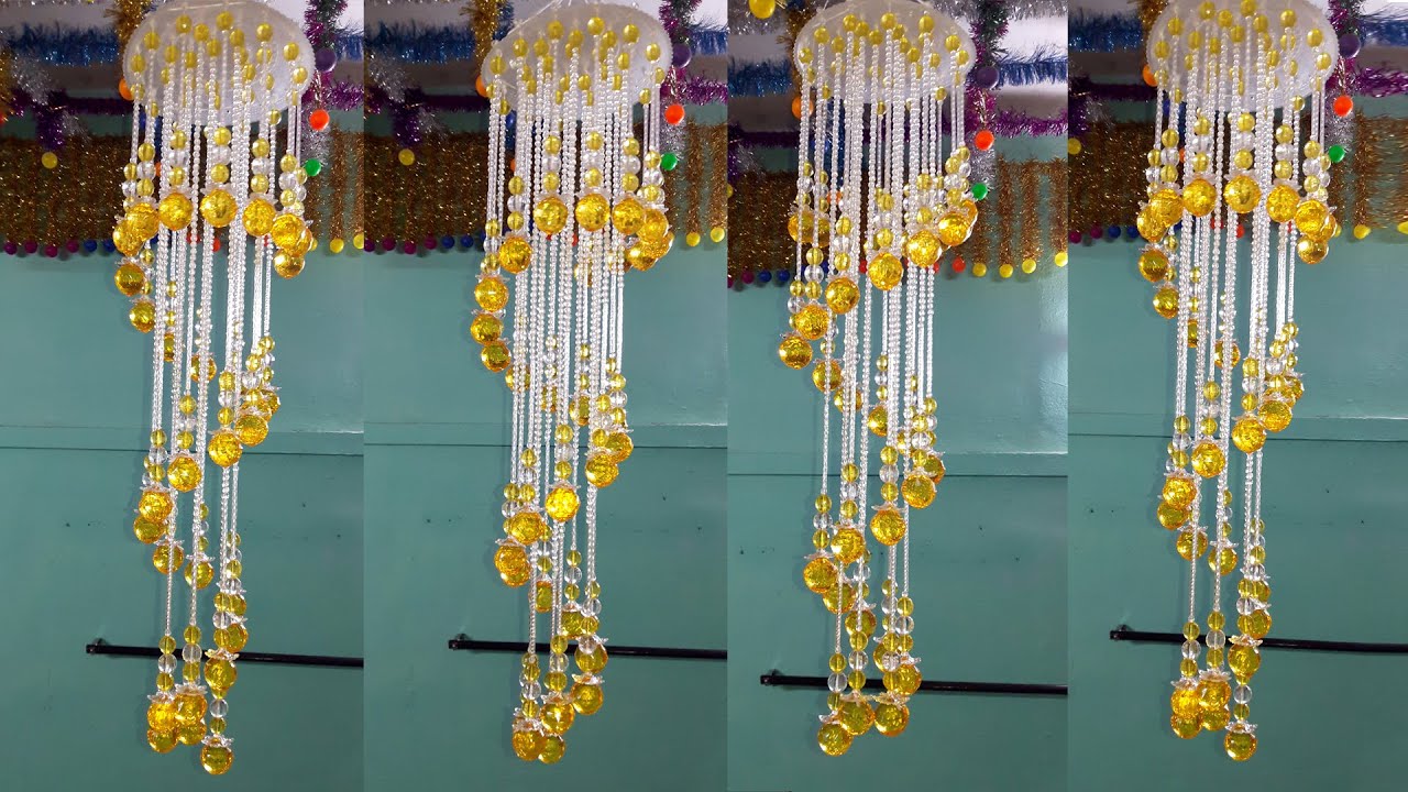 How to Make Crystal Wind Chimes | Beaded Wind Chime | Wall Hanging | Arts and Crafts