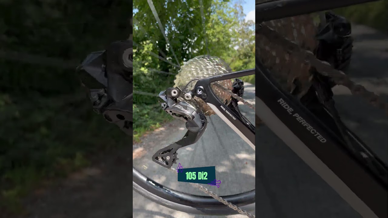 Ultegra vs 105 - Trickle down tech at its best 🤟 #shimano #cycling #roadcycling #roadbike #wiggle
