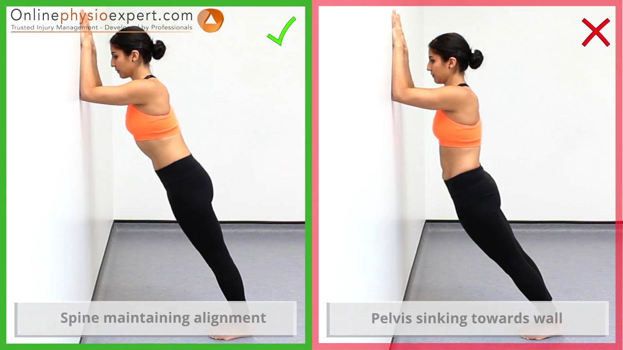 Plank Exercise Variations - Level 1 Wall Plank
