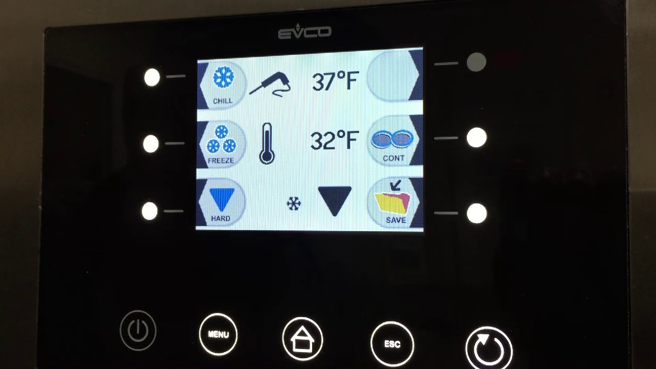 Infrico Blast Chiller Controller Functions