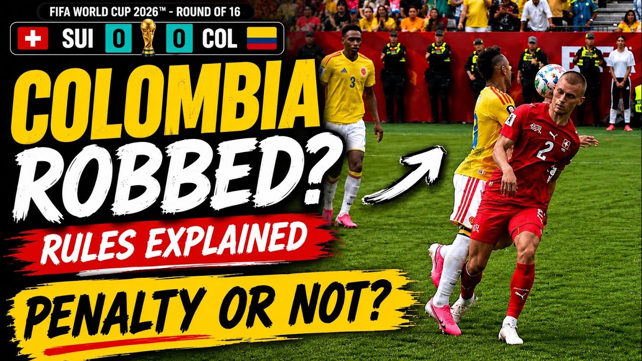 Colombia vs Switzerland penalty controversy rules explained | World Cup 2026 | 
