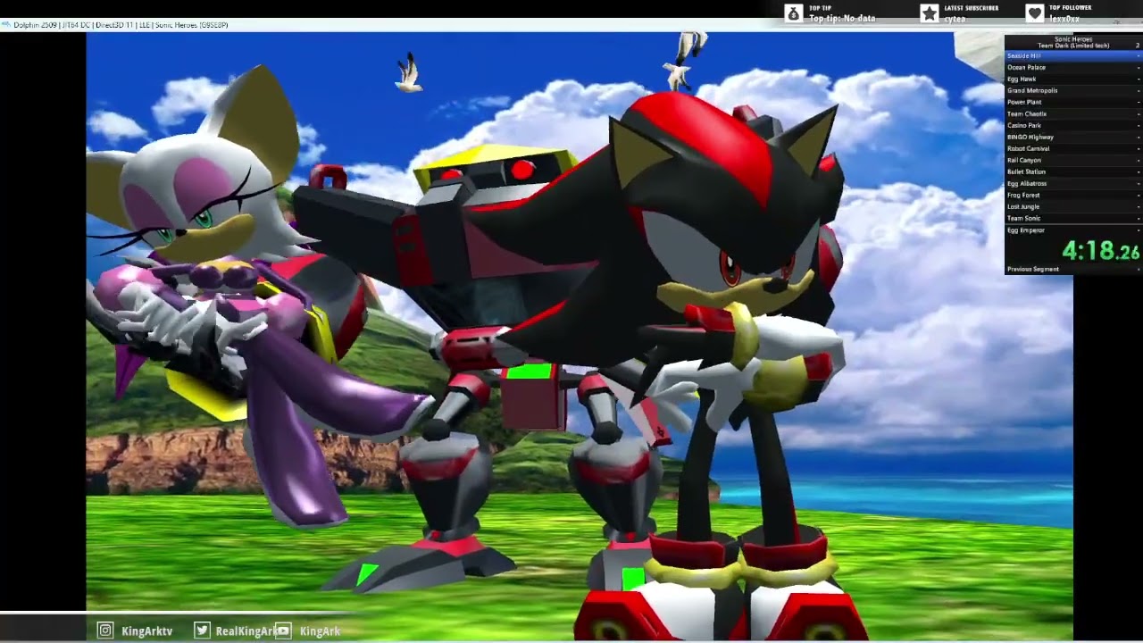 First Speedrun of the Year Run it up Team Dark | Sonic Heroes