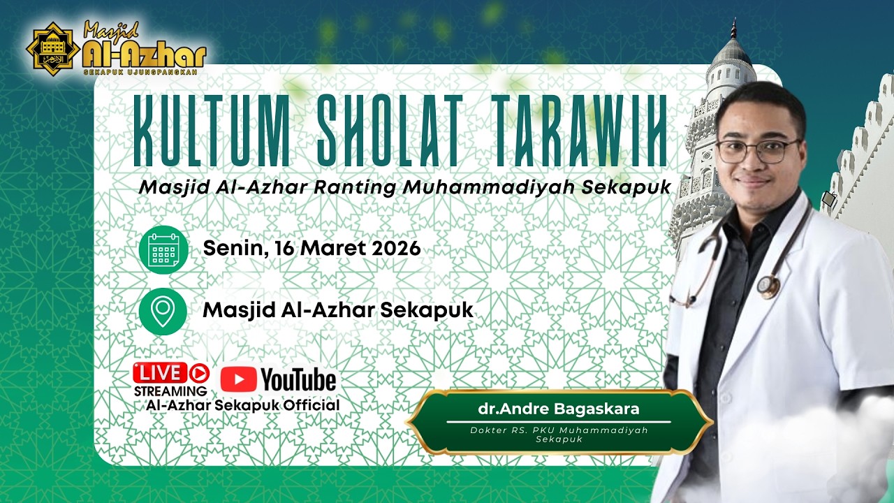 🔴 LIVE | Kultum Tarawih: Menjaga Raga, Menguatkan Iman bersama dr. Andre Bagaskara 🌙🩺🕌