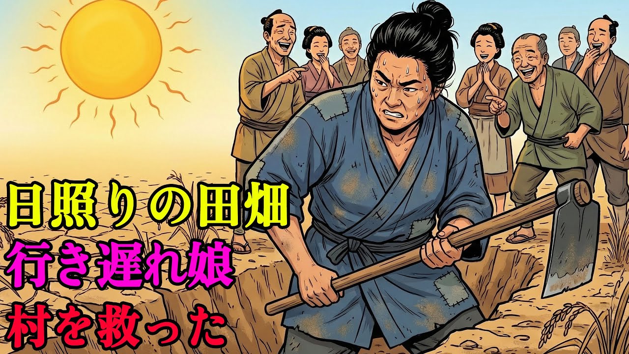 三十の娘は「不器量の行き遅れ」と村に侮られた。だが干ばつの夏、たった一人で水路を引き村を救った｜野談｜伝説｜昔話｜説話｜民話