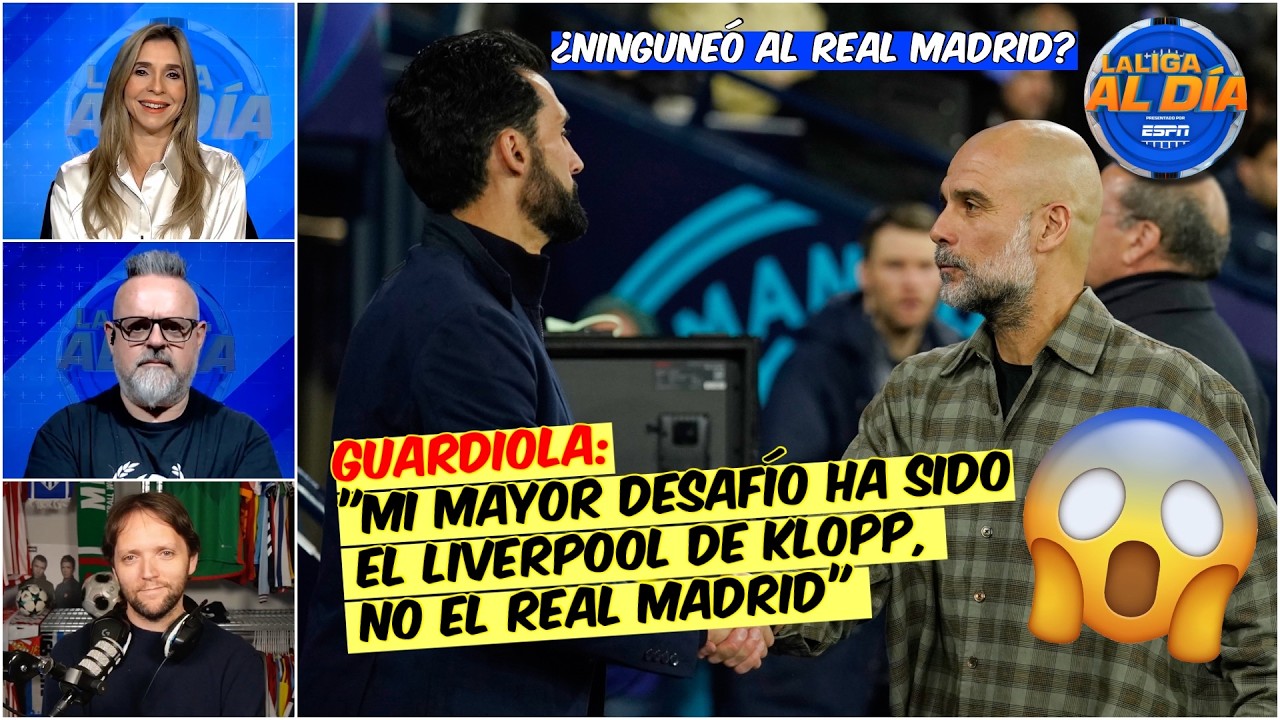 Guardiola NO ES SINCERO. Él SABE que la RIVALIDAD con el REAL MADRID es IMPORTANTE | La Liga Al Día