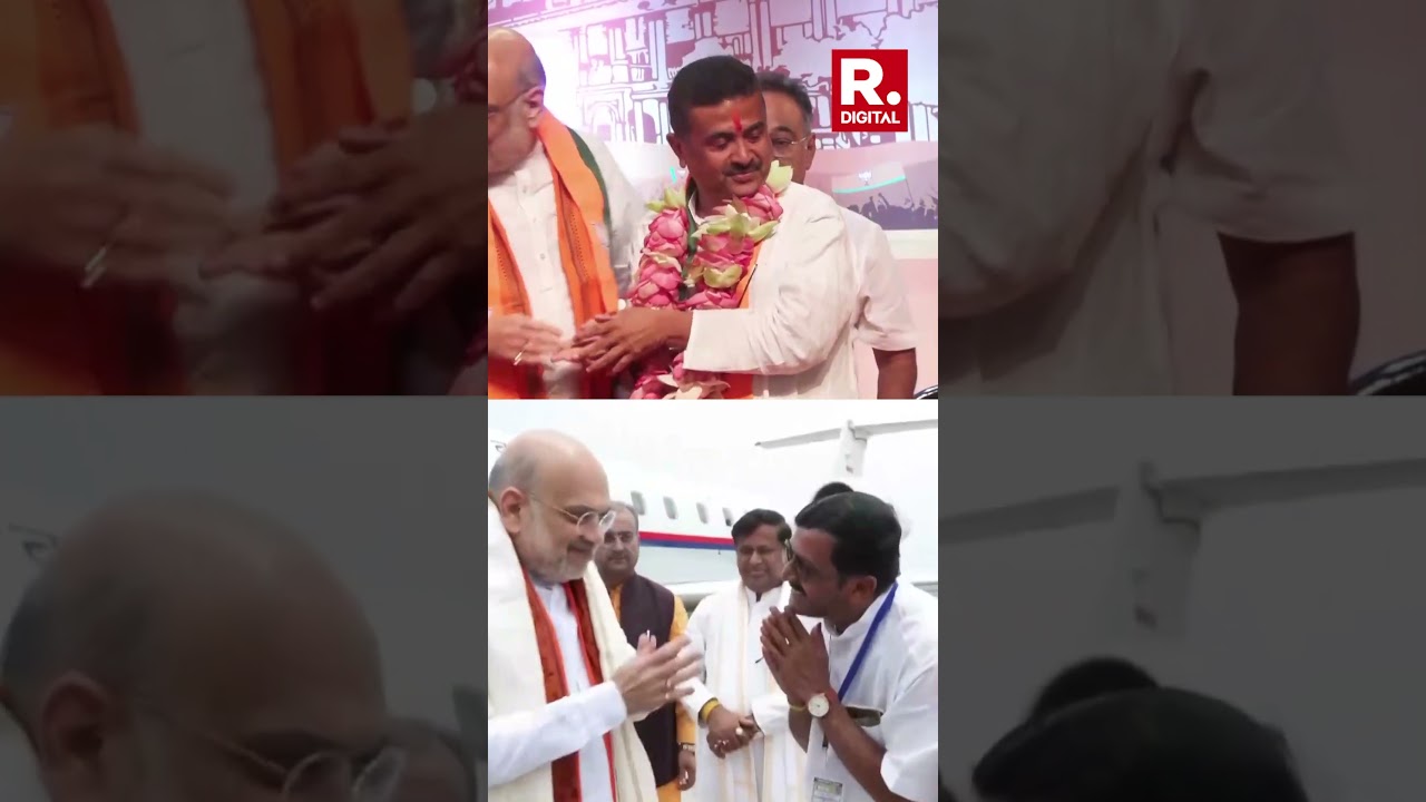 Heartwarming scenes between Amit Shah and Suvendu Adhikari