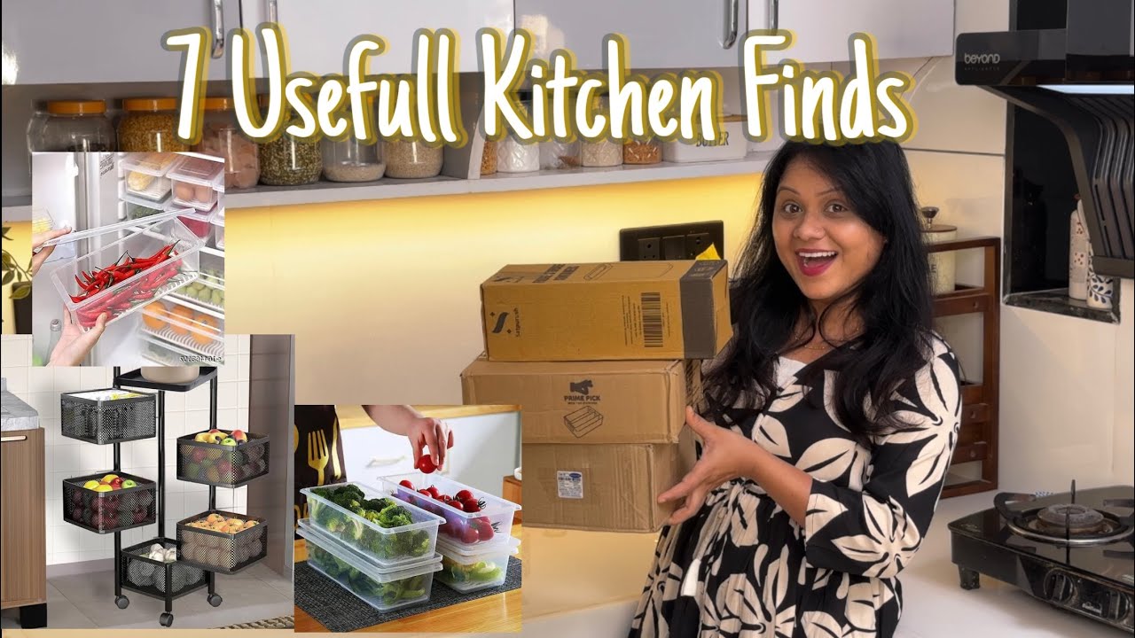 7 Usefull kitchen finds/Apne kitchen ko banaye asthetic or Organic/Home finds #kitchen #home #viral 