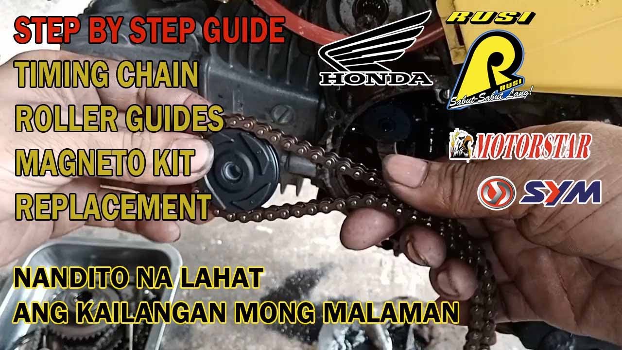 TIMING CHAIN AND ROLLER GUIDES REPLACEMENT STEP by STEP GUIDE