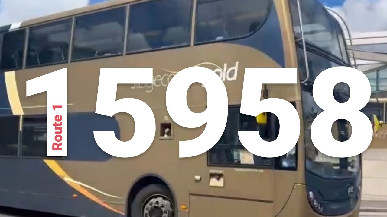 Bus 15958 stagecoach Midlands Northampton, route 1 Rectory Farm, Blackthorn, Goldings, Weston Favell