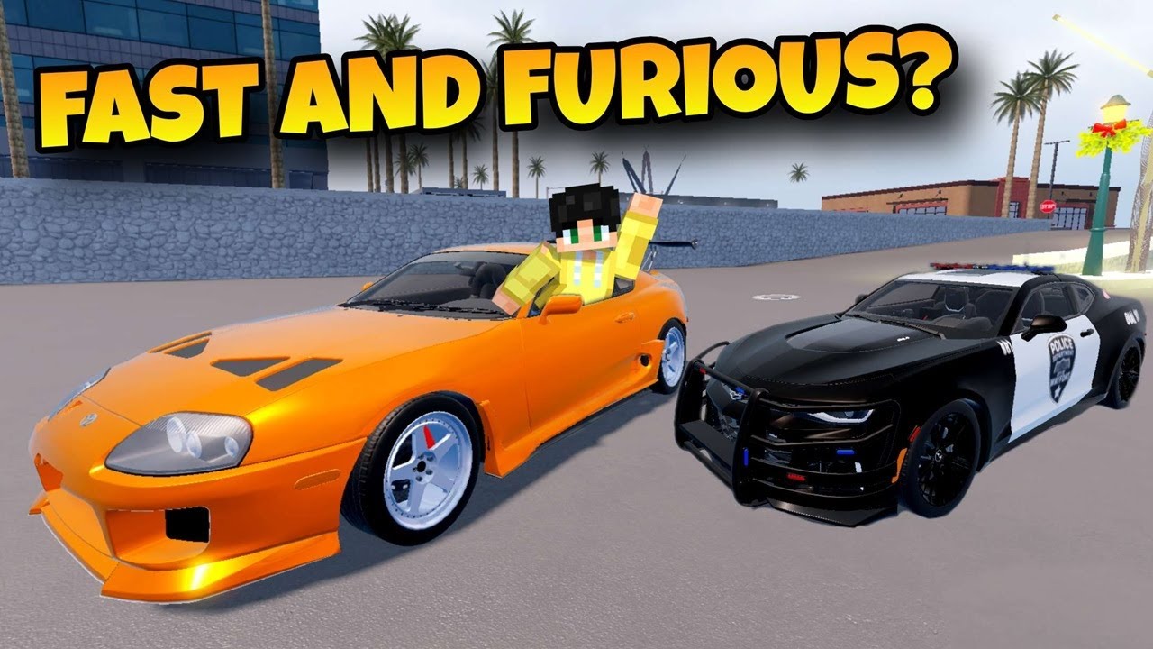 TOYOTA SUPRA ng FAST and FURIOUS HINUHULI ang MGA POLICE DAHIL sa PERA sa ROBLOX