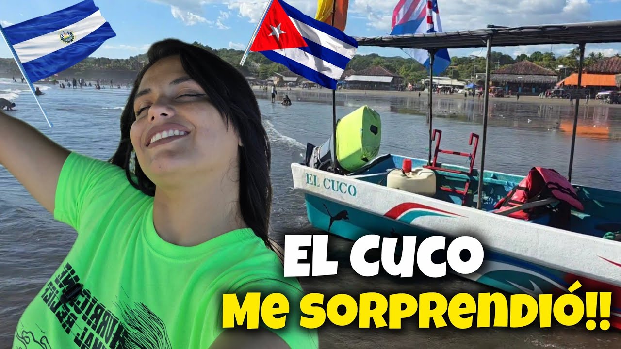 CUBANA CONOCE LA MEJOR PLAYA 🏖️ PARA NIÑOS EN EL SALVADOR 🇸🇻🇨🇺