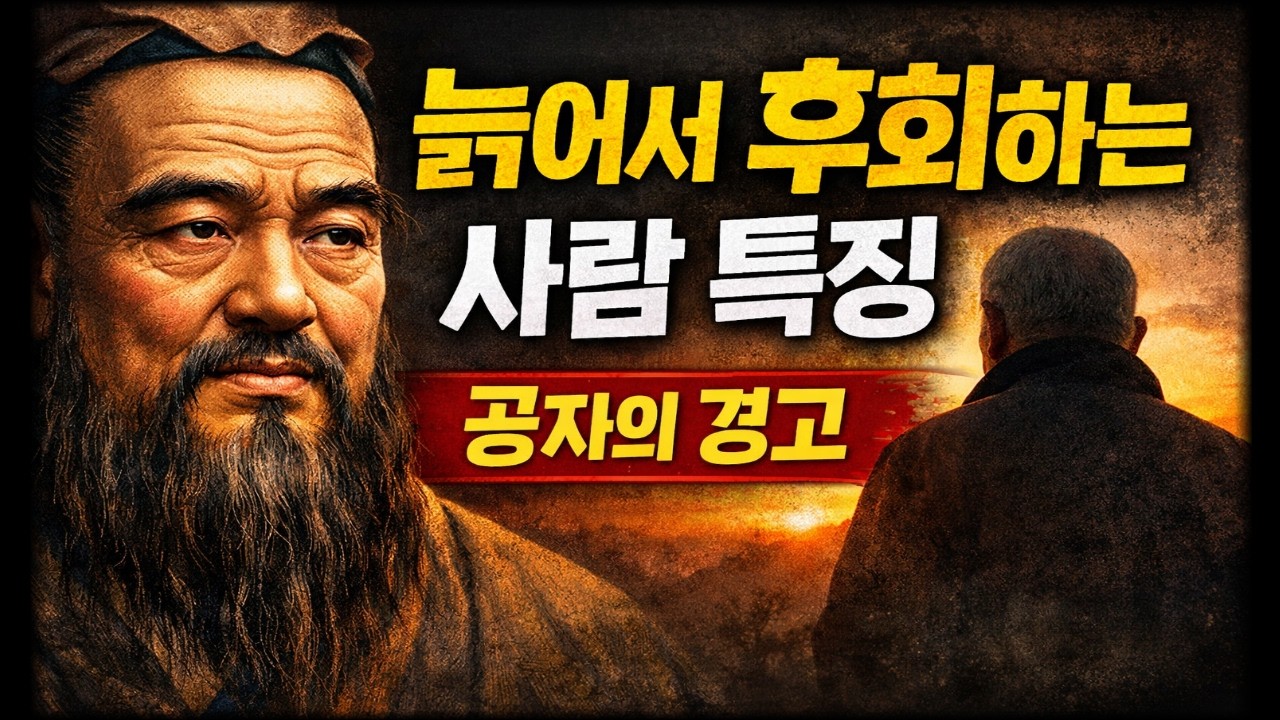 “조금만 더 일찍 알았더라면…” “내가 젊을 때…그때 그 선택만 하지 않았어도…”공자가 말하는 늙어서 후회하는 사람 특징