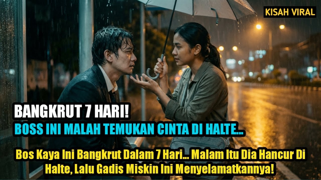 BOS KAYA BANGKRUT DALAM 7 HARI MALAM ITU DIA HANCUR DI HALTE, LALU GADIS MISKIN INI MENYELAMATKANNYA