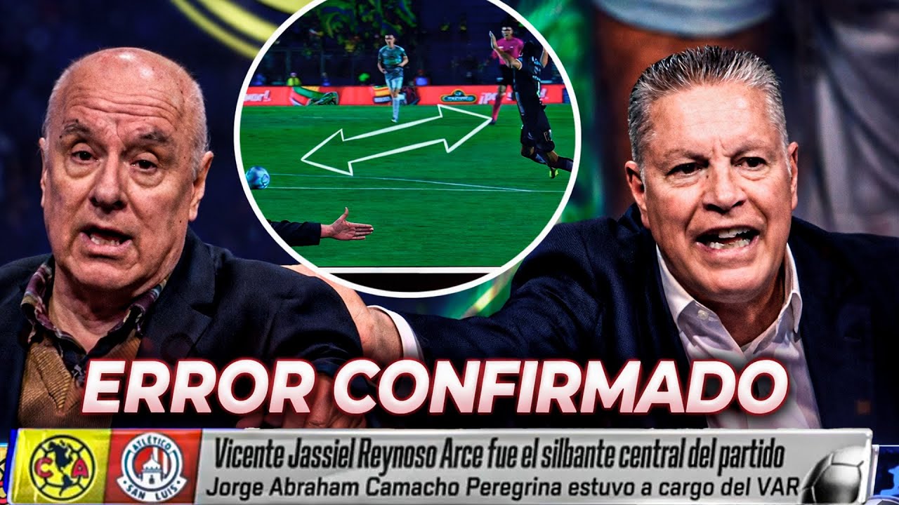 "NO ES ROJA Y NO HAY FALTA" ¡Se Confirma el Error! América ES PERJUDICADO por el ÁRBITRO vs SAN LUIS