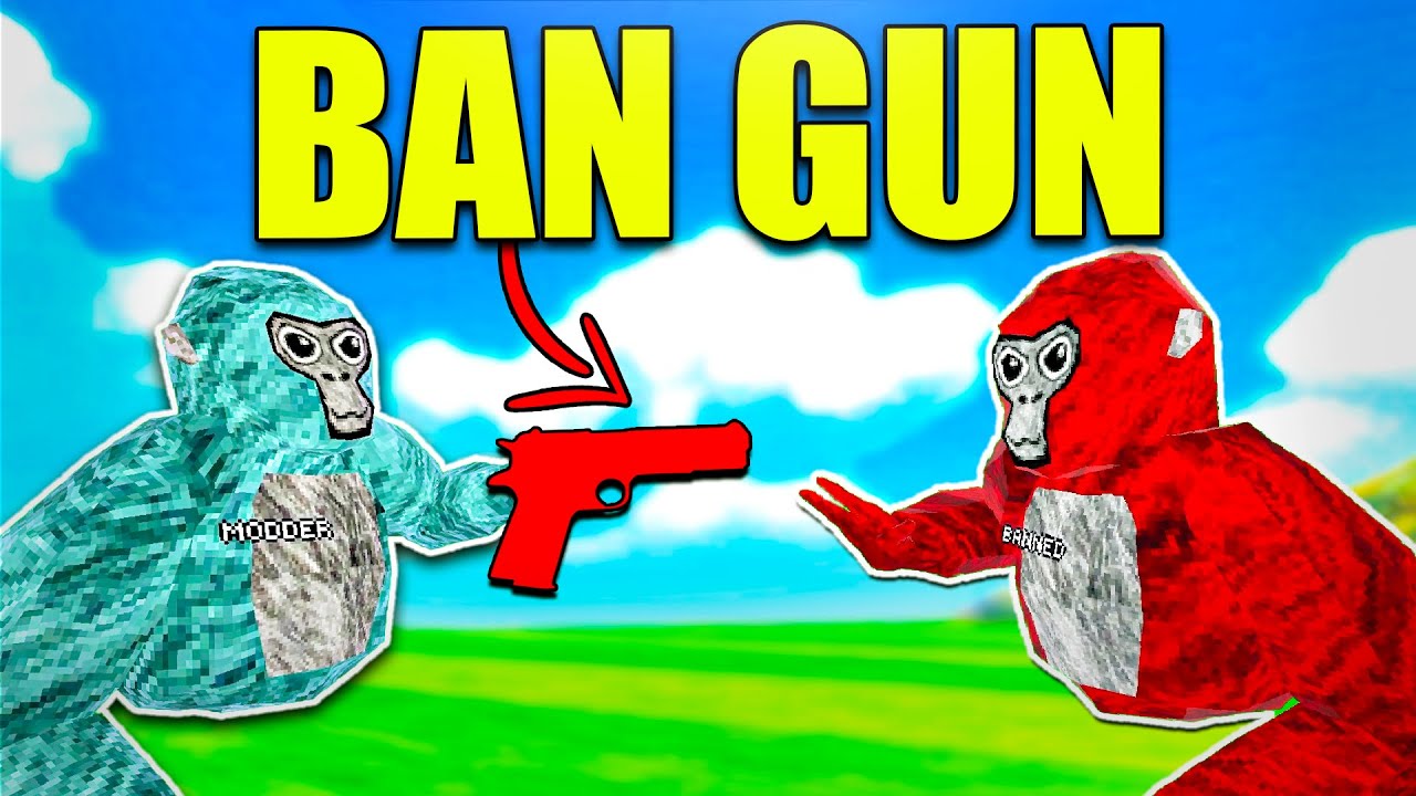 Троллинг с фейковым BAN GUN в Gorilla Tag (Модераторы)