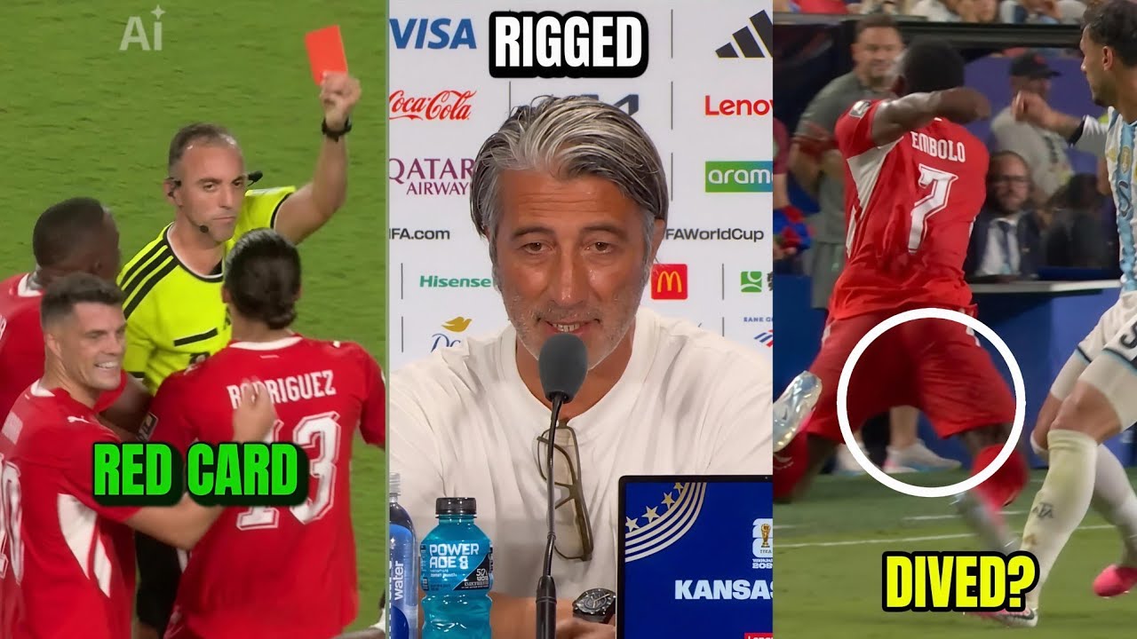 BREEL EMBOLO RED CARD😱? | Argentina vs Switzerland Controversial Referee Decisions 