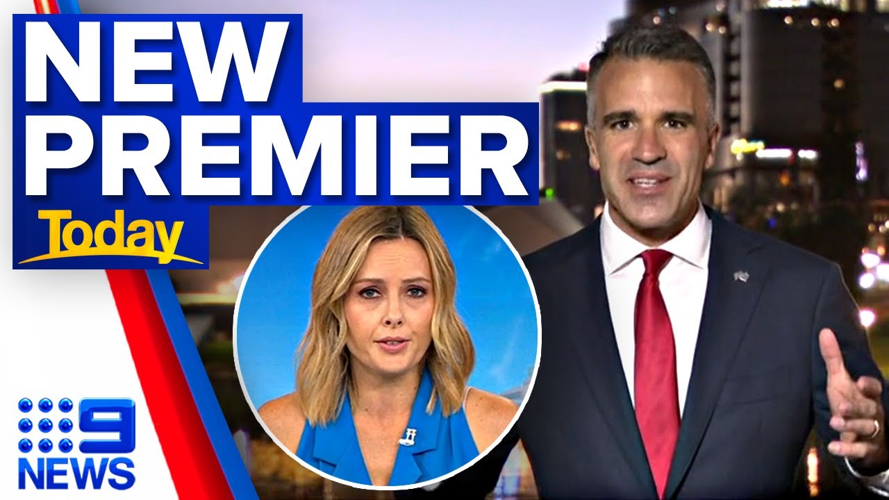 South Australia's new Premier Peter Malinauskas wins in landslide | 9 News Australia