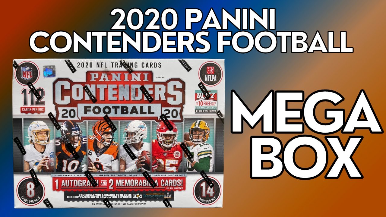 FIRST LOOK: 2020 Panini Contenders Football Mega Box! *1 AUTO AND 2 MEMORABILIA CARDS PER BOX! 🔥