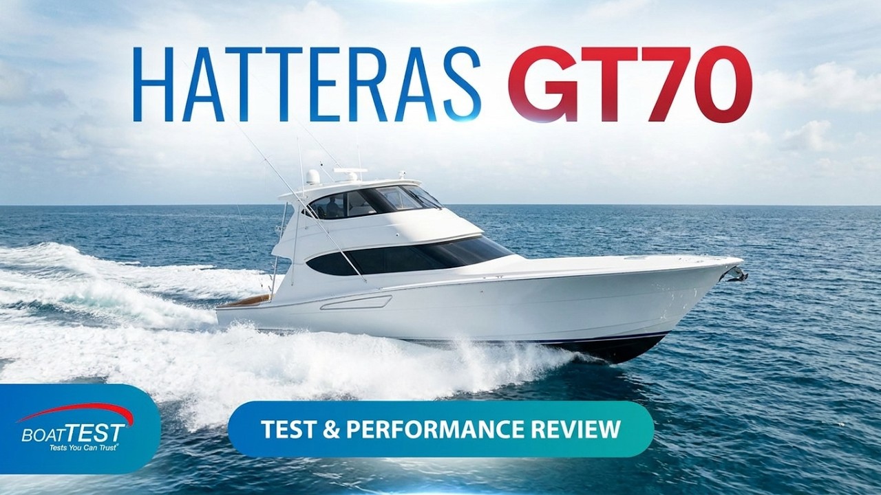 Hatteras GT 70 Test 2016- By BoatTest.com