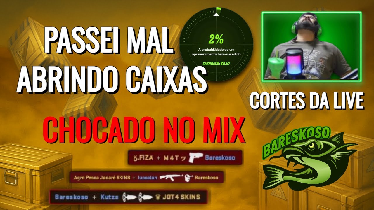 DROPEI UMA LUVA COM 2%, FUI CHOCADO NO MIX, MELHORES MOMENTOS DA LIVE
