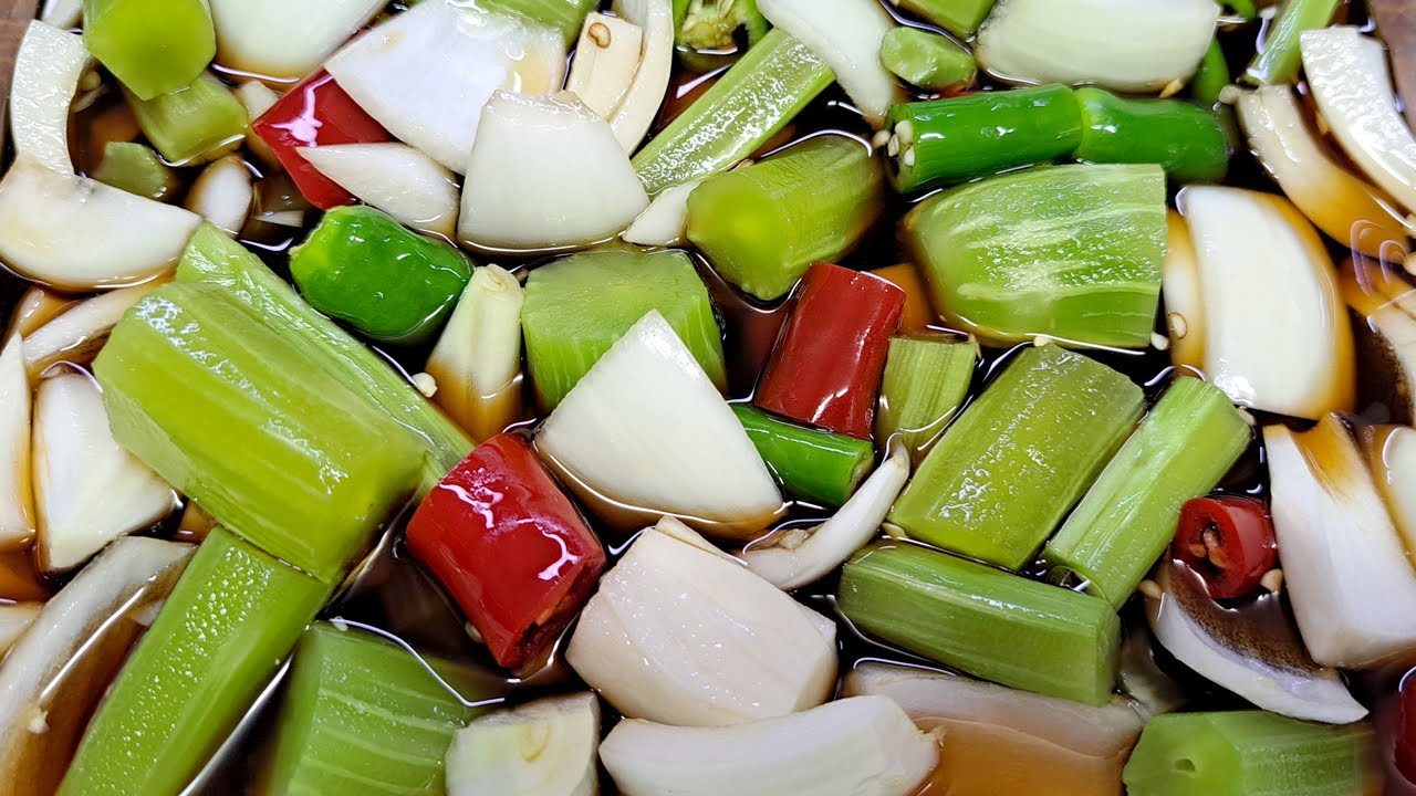 한번 먹으면 계속 먹게되는 궁채 장아찌 만드는 법