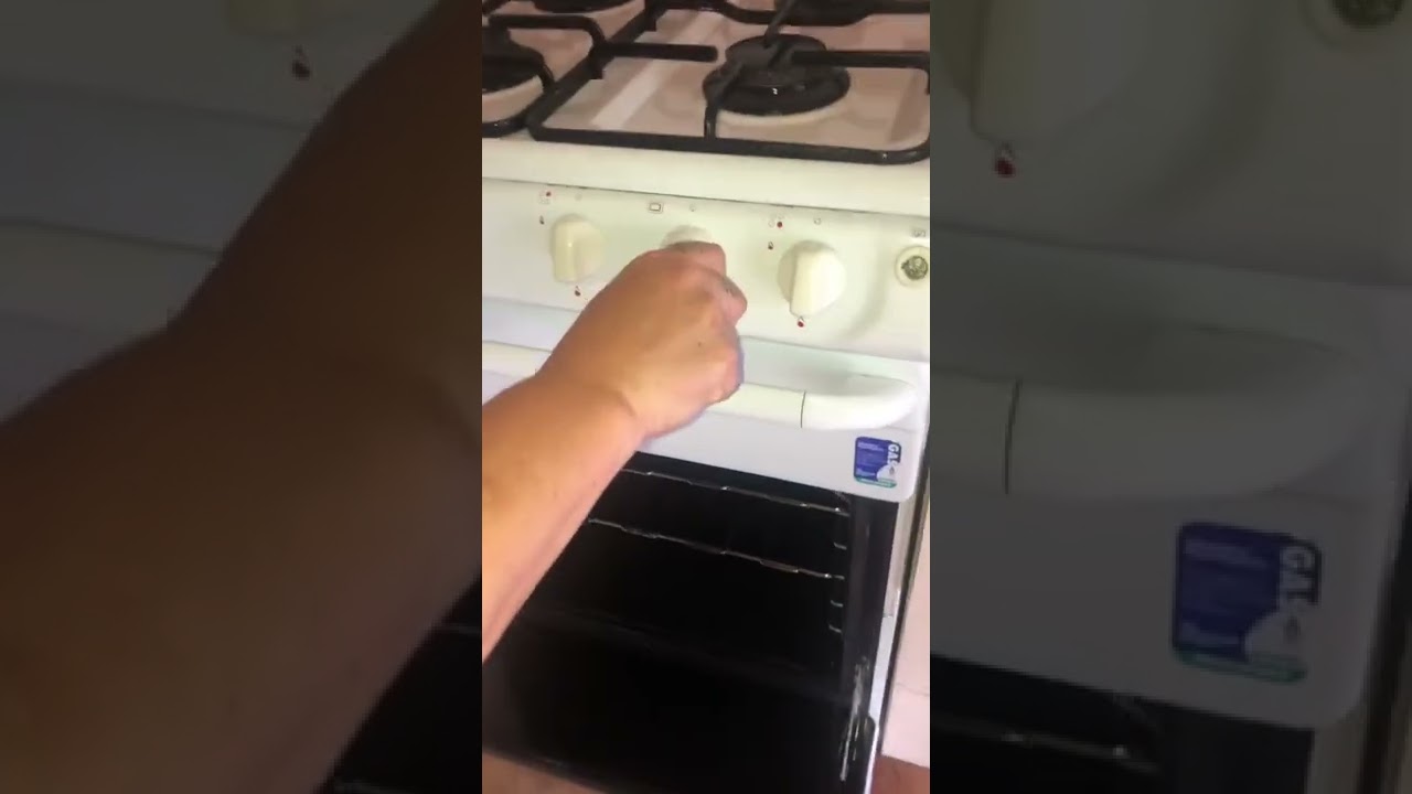 How to light a gas oven.