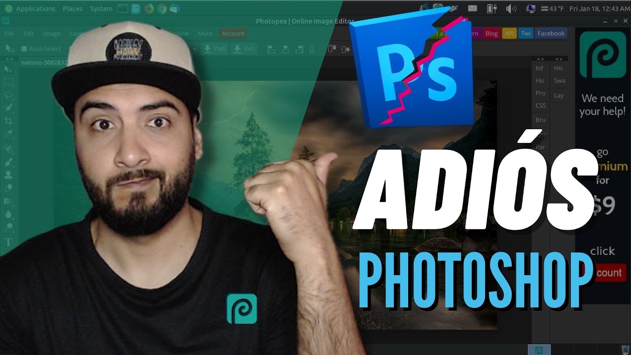 👍 EDITA tus imágenes Sin Photoshop, un programa gratuito y FÁCIL DE USAR