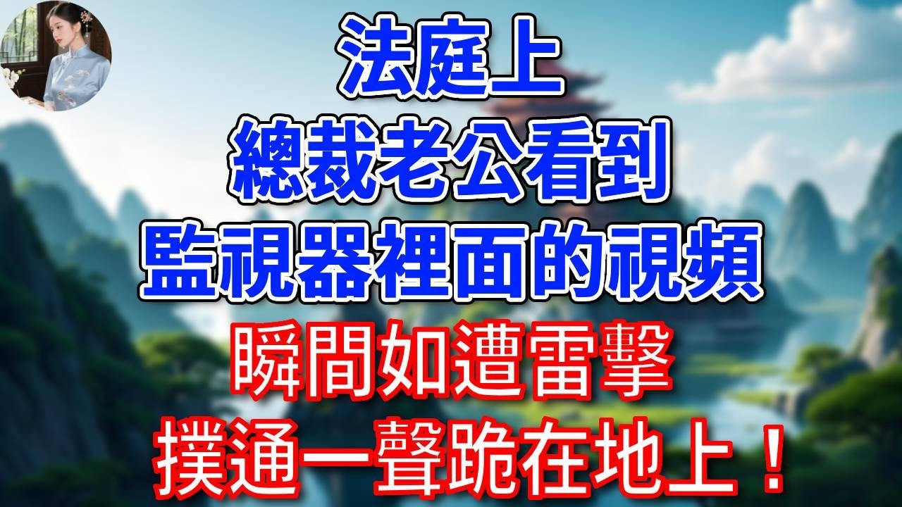 法庭上，總裁老公看到監視器裡面的視頻，瞬間如遭雷擊，撲通一聲跪在地上！#為人處世#生活經驗#情感故事#故事#小說#戀愛#情感#婚姻