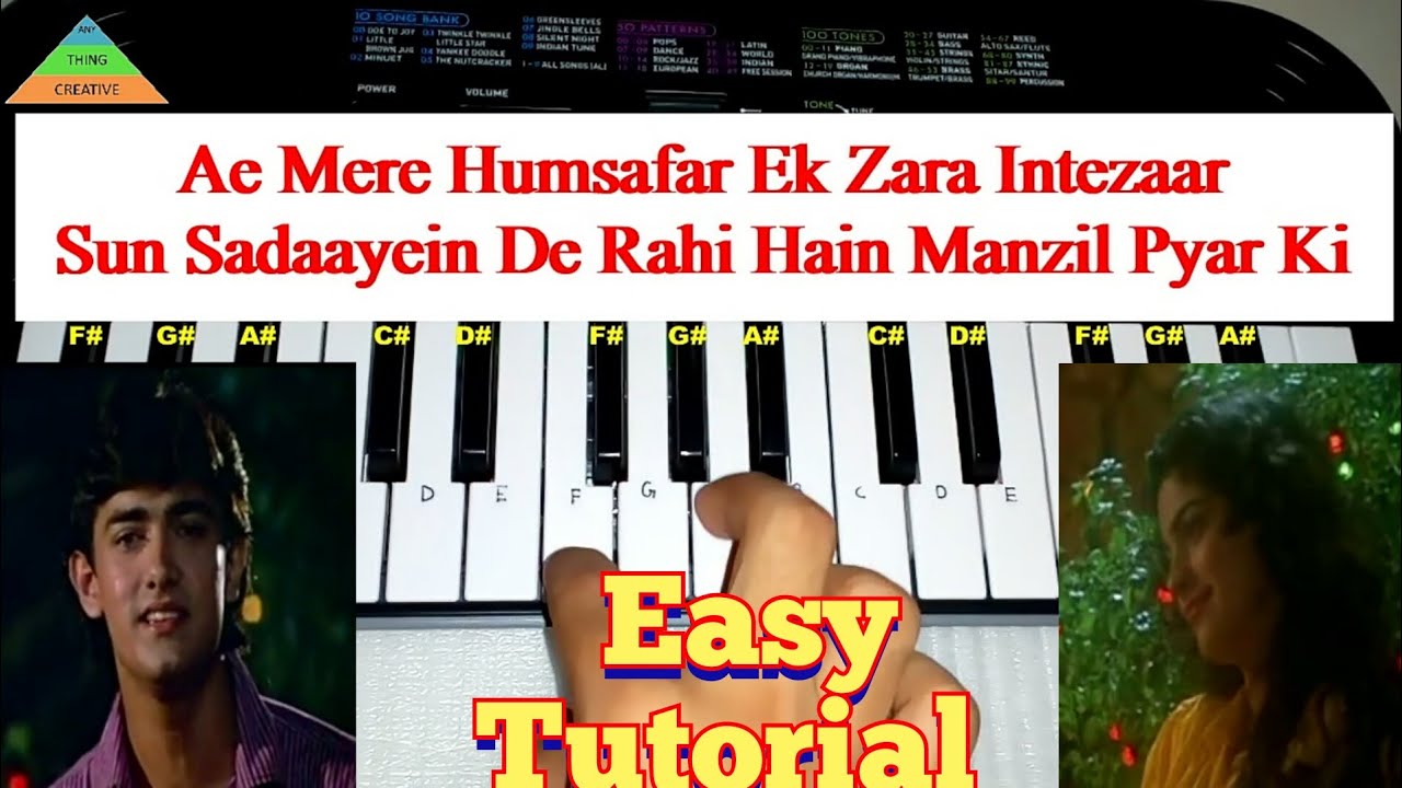 Aaye Mere Humsafar Song + Tutorial on Piano (Casio Sa 47) By Madan Mali