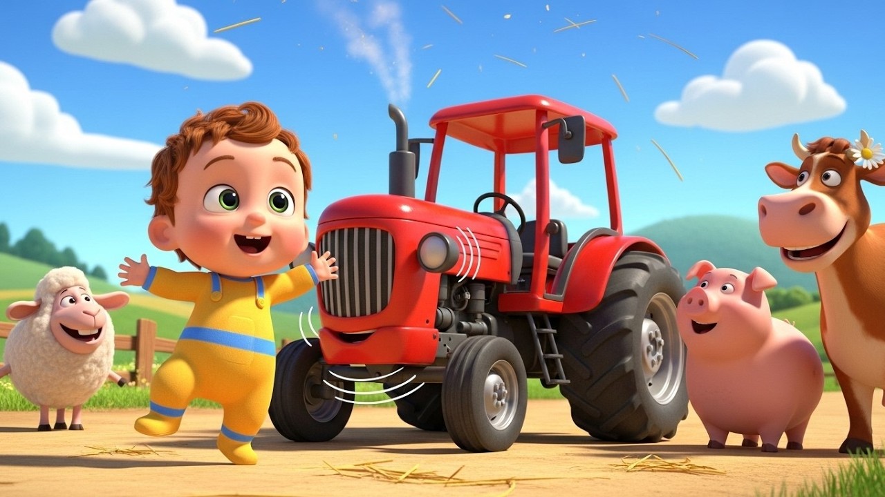 Boom Boom Farm Tractor 🚜🌾 | Fun Learning Farm Adventure for Toddlers and Kids Play!