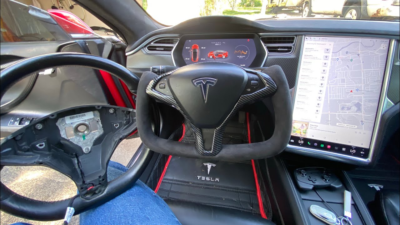 Tesla steering wheel step-by-step removal /installation: Model S