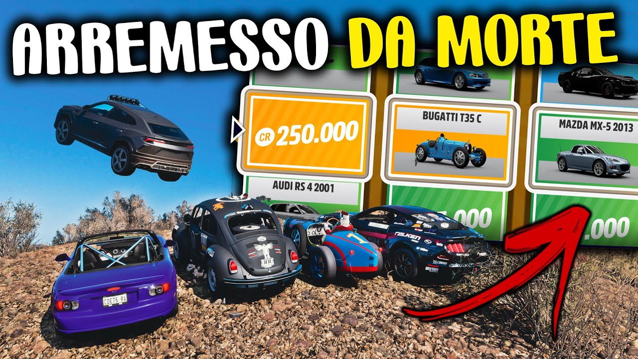 ARREMESSO DA MORTE COM CARROS DE ROLETA - FORZA HORIZON 5 GAMEPLAY