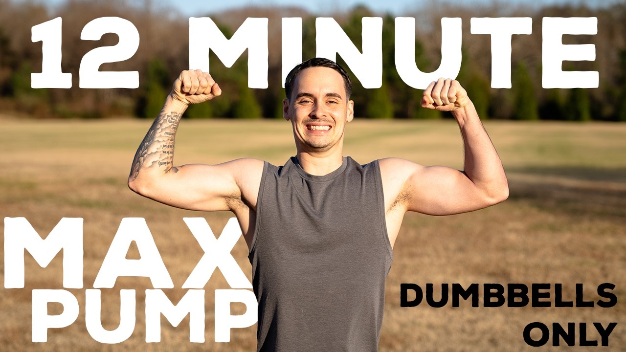 12 Minute MAX PUMP 💪 Dumbbell Workout (No Gym Needed)