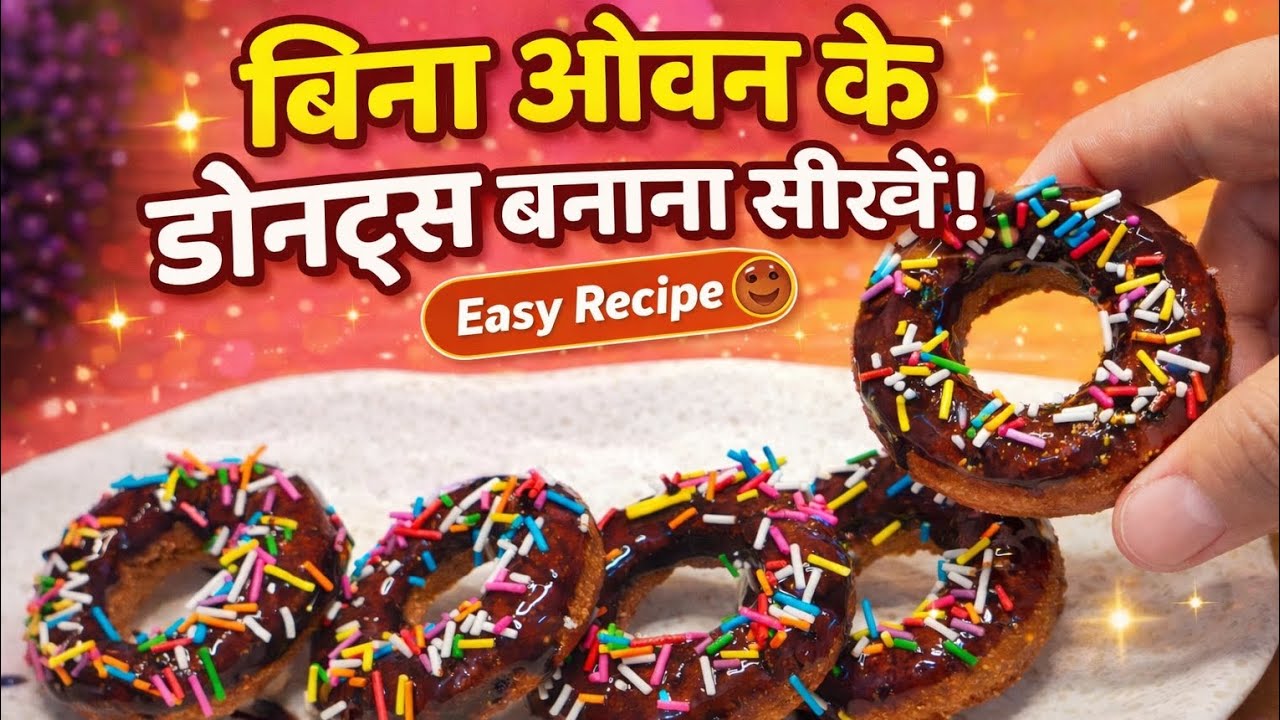 बिना ओवन के डोनट्स बनाना सीखें | Easy Recipe | घर पर झटपट डोनट्स 🍩
