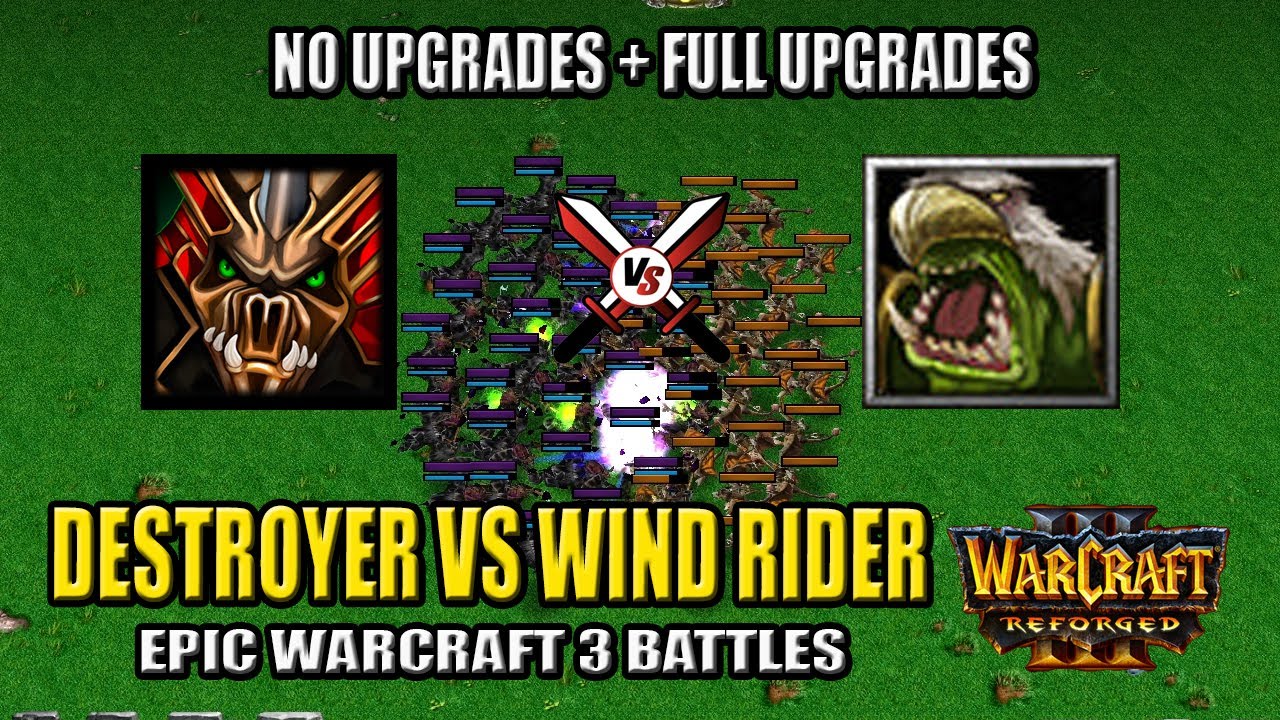 Destroyer vs Wind Rider - Warcraft 3