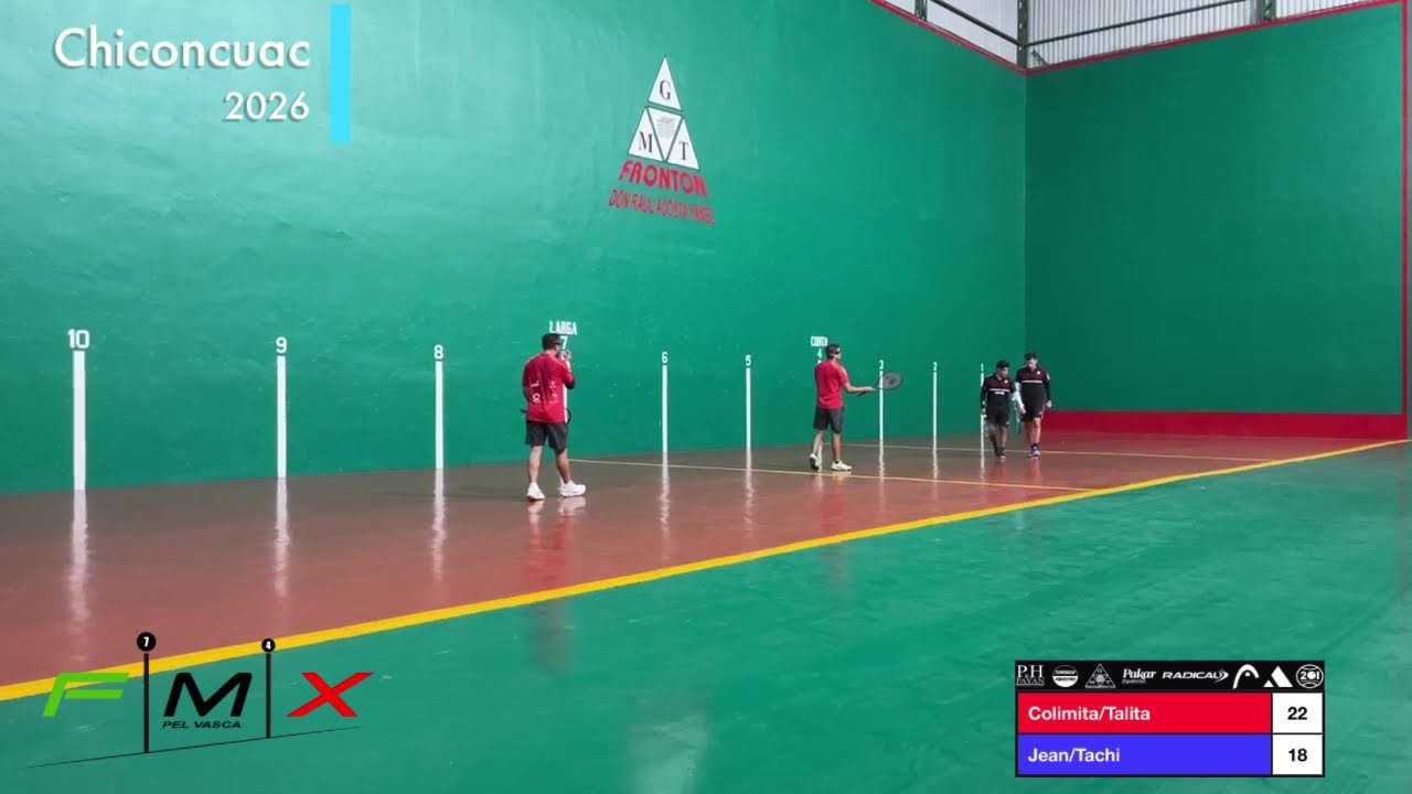 Abierto De Frontenis Frontón Acosta 2026 Colimita/Talita VS Jean/Tachi