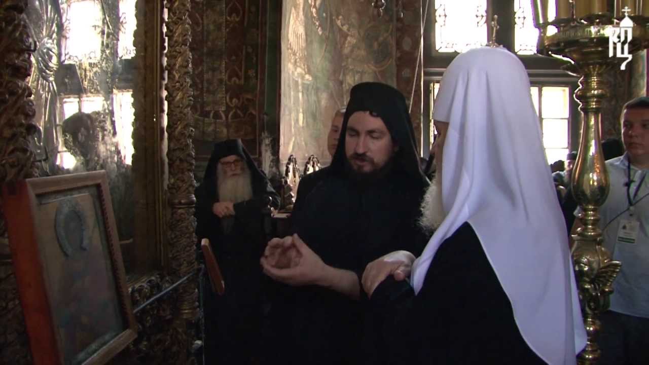 Святейший Патриарх Кирилл посетил монастырь Зограф
