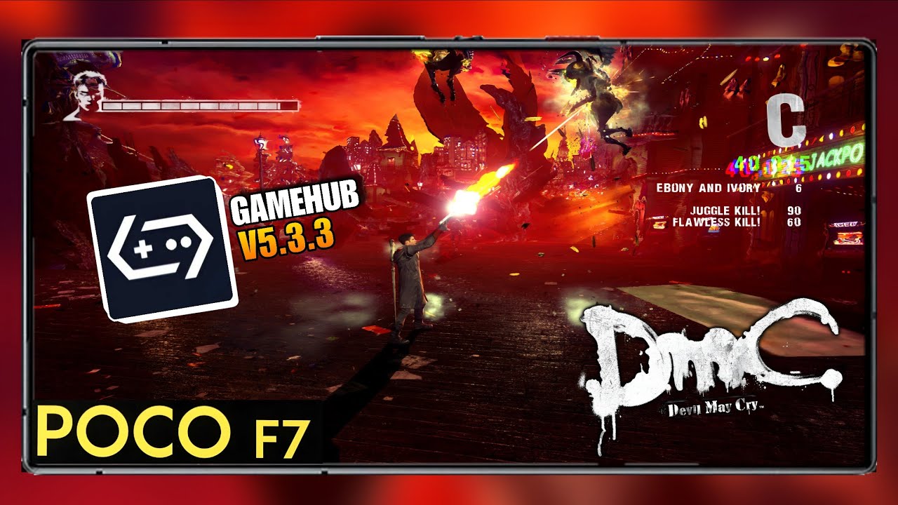 DMC DEVIL MAY CRY PT BR | POCO F7 SNAPDRAGON 8S GEN 4 | GAMEHUB V5.3.3