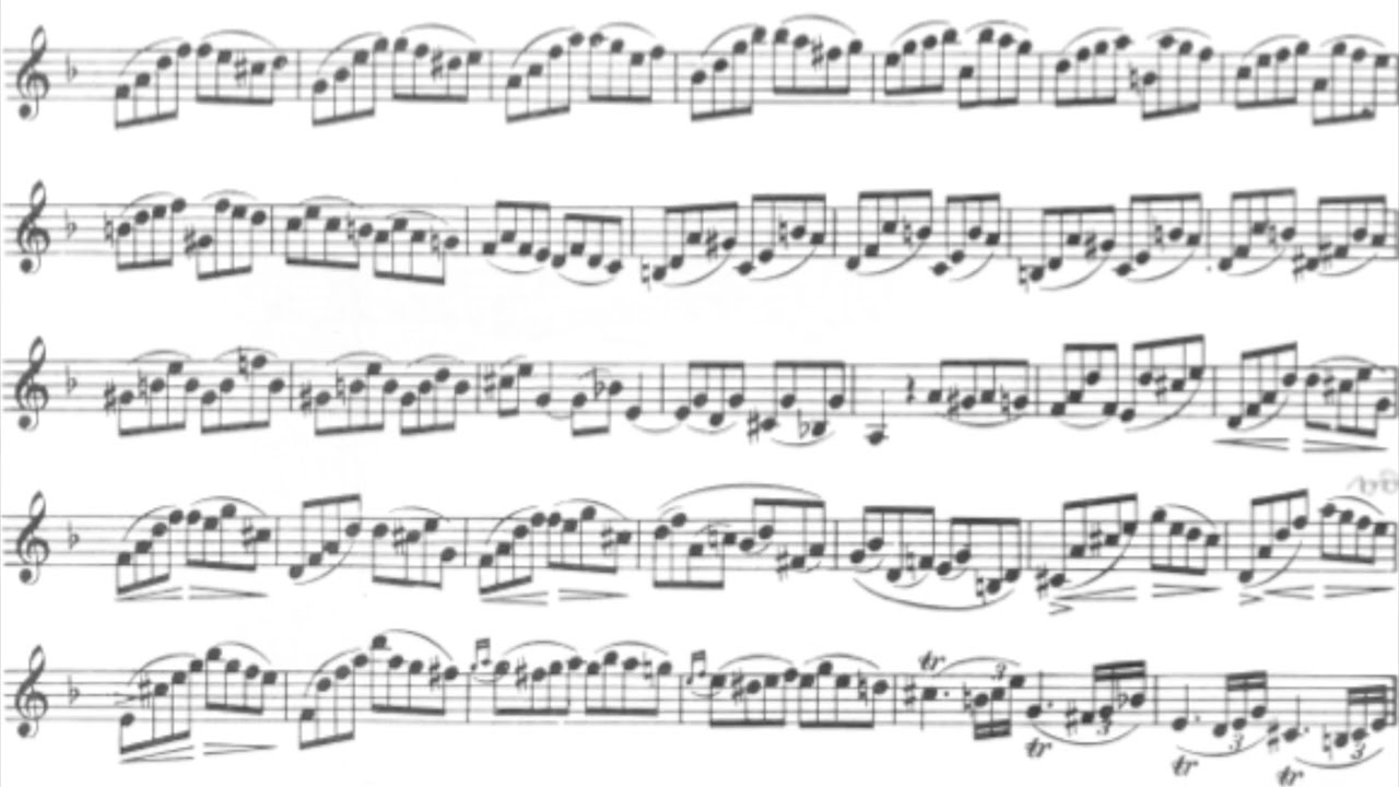 C. Rose etude #7 from 40 studies for clarinet