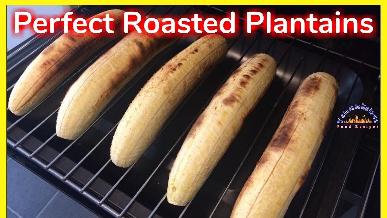 Roasted Plantains | Baked Sweet Plantains (No Oil is Needed) | Platanos asados | Yummieliciouz Food