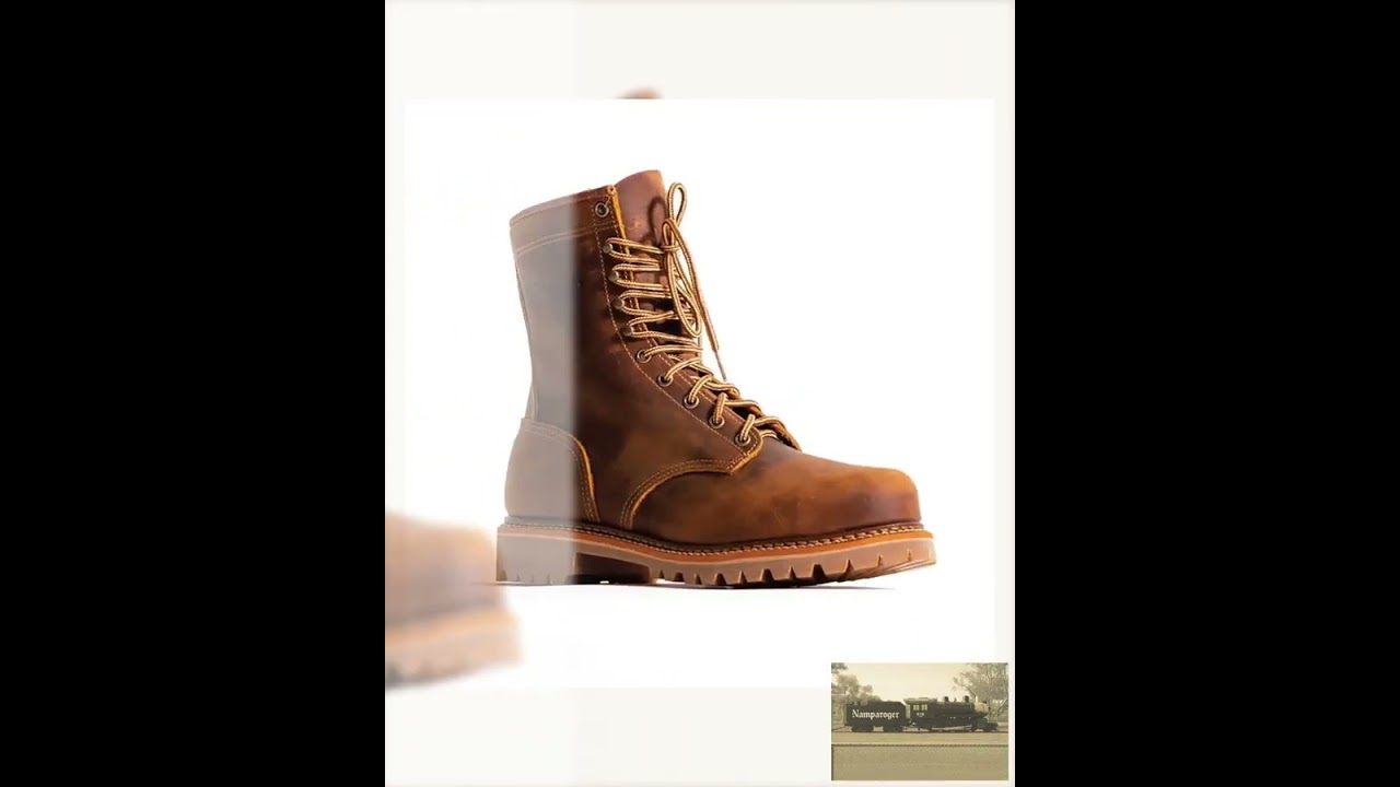 Abilene 8" Lumberjack - Vibram Sole Men's Leather Cowboy Boots