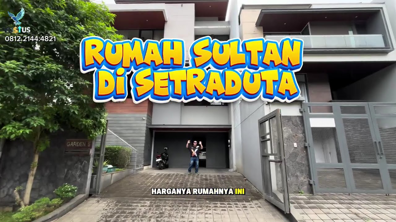 Rumah Mewah Di Setraduta ada Kolam Renangnya, Rumah Modern Isinya Bak Kerajaan.