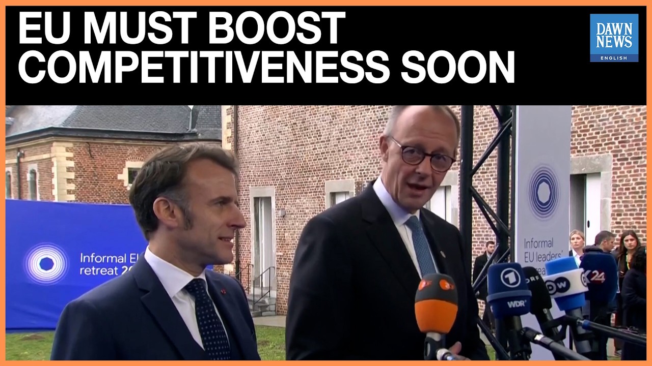 Macron urges EU to make firm competitiveness decisions by June | Dawn News English